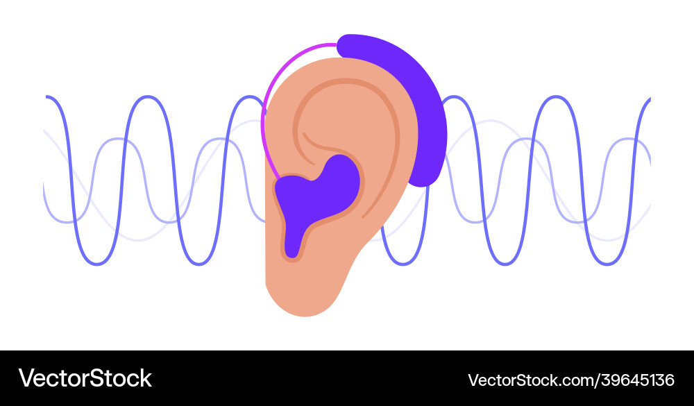 Hearing aid icon Royalty Free Vector Image - VectorStock