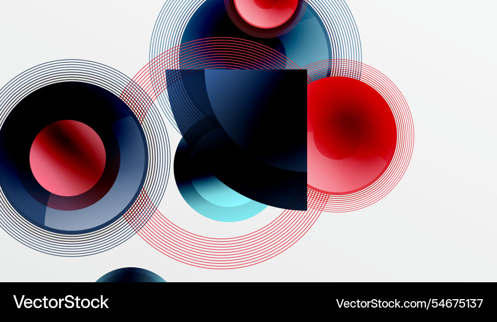 Abstract composition of overlapping circles Abstract composition of overlapping circles Vector Image