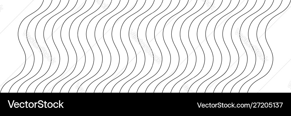 Abstract wavy waving zigzag lines elementvertical Vector Image