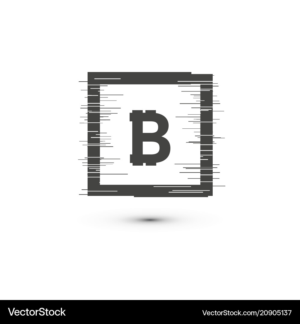 Bitcoin coin with fast speed motion lines Bitcoin coin with fast speed motion lines Vector Image
