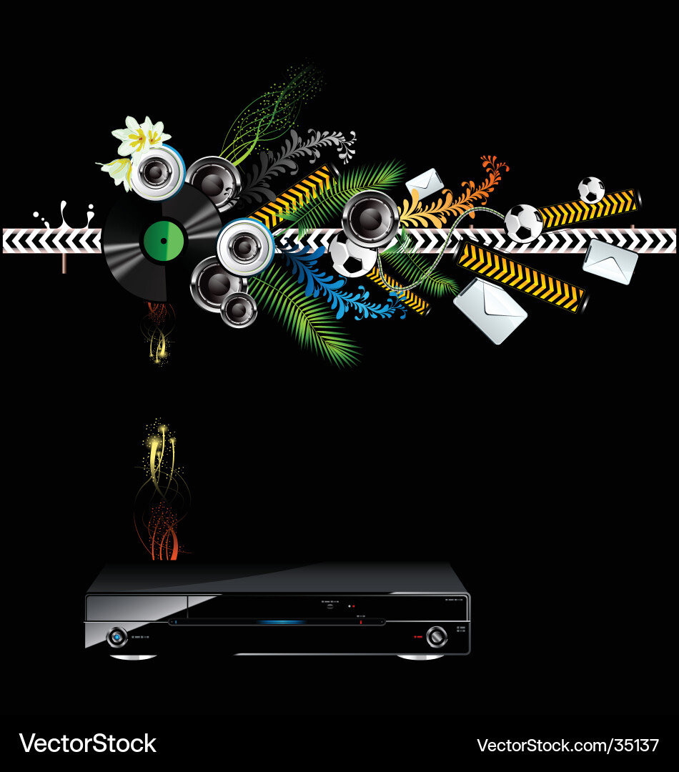 Dvd player Royalty Free Vector Image - VectorStock