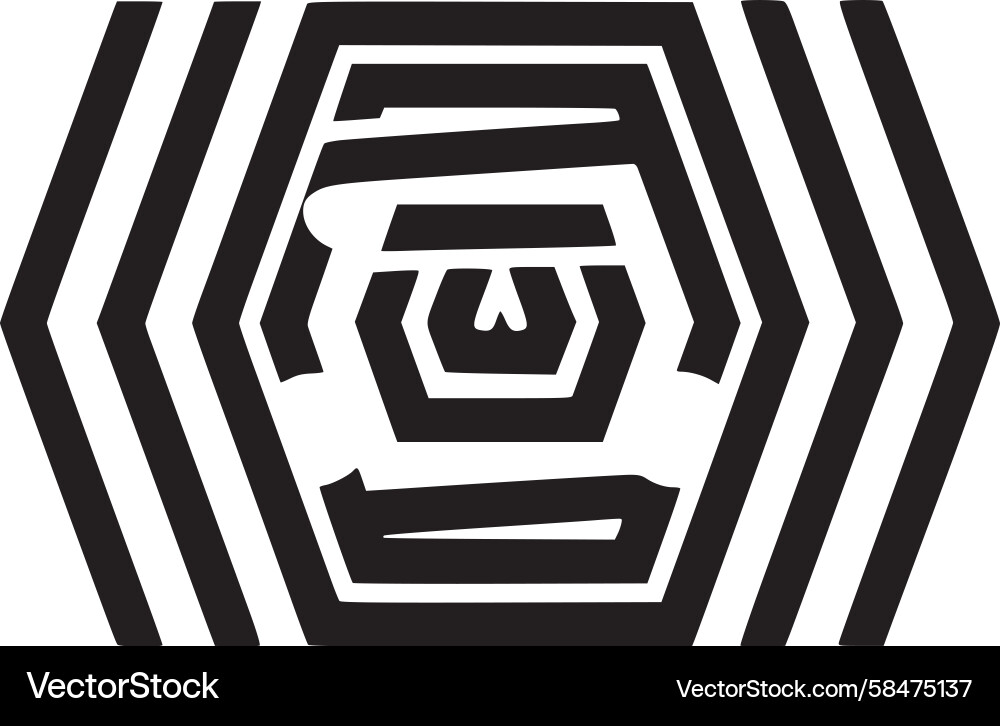 Intricate Vortex Pattern Vector Image