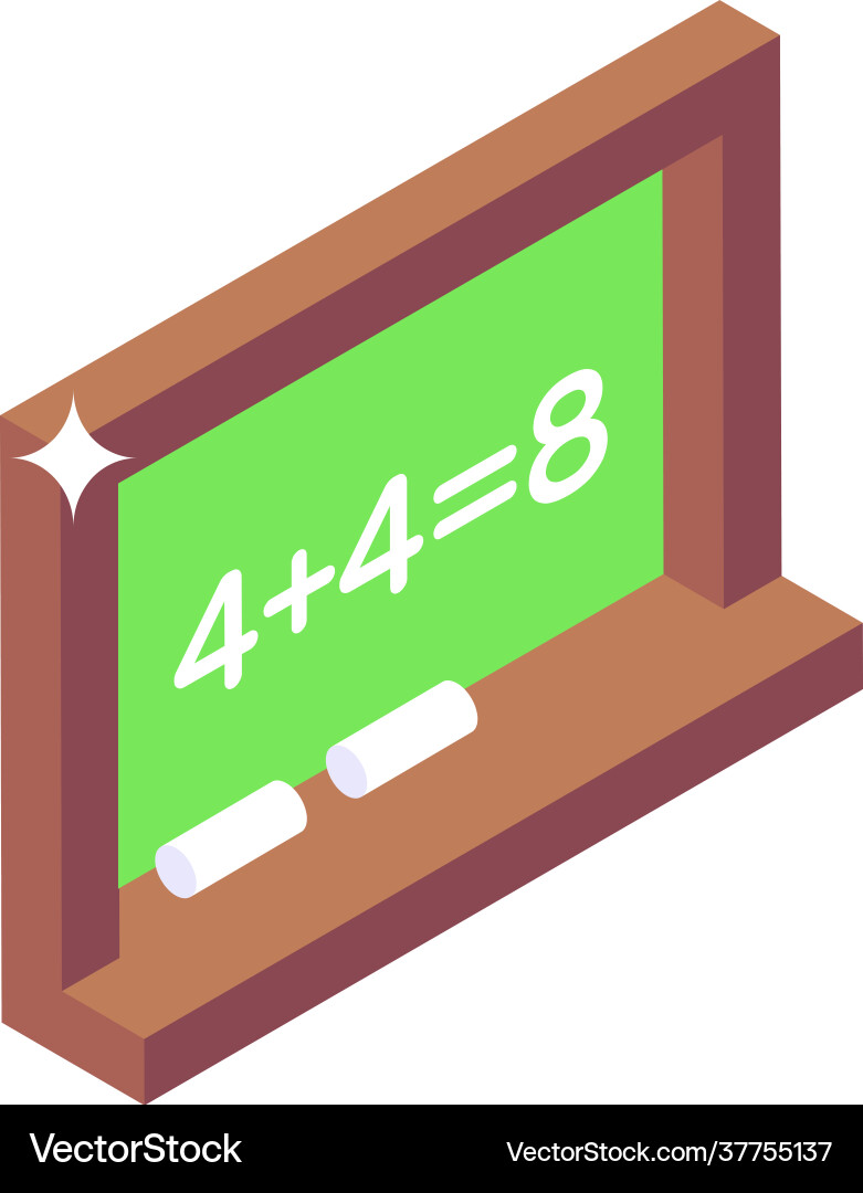 Maths lecture vector image