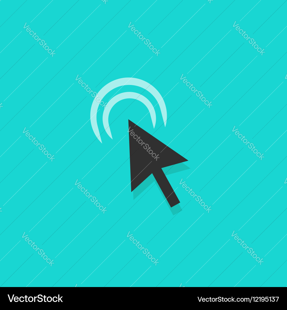 Mouse Click Cursor Icon vector image