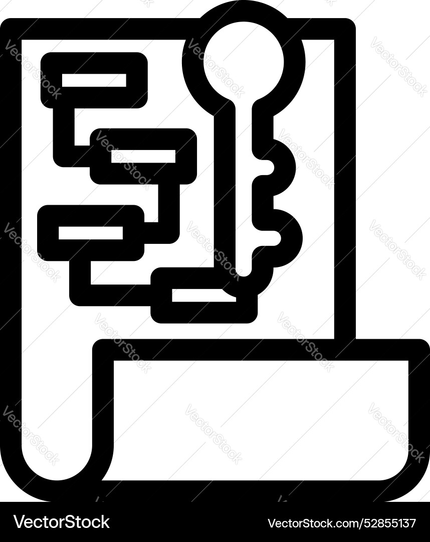 Schlüssel entsperren Flussdiagramm das Problem darstellt Schlüssel entsperren Flussdiagramm das Problem darstellt vektorbild