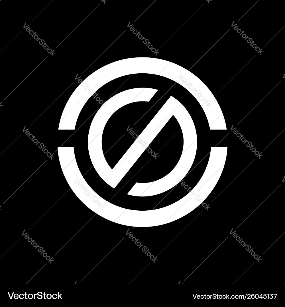 Simple line art ccs os so cso initials geometric Simple line art ccs os so cso initials geometric vector image