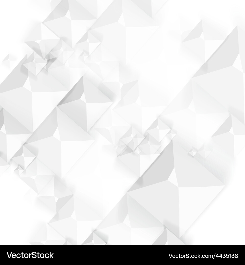 Abstract geometric shape from gray cubes Vector Image