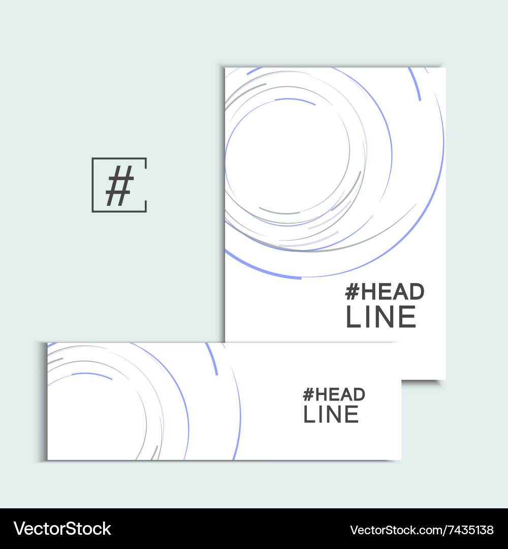 Abstract swirl set design background vector image