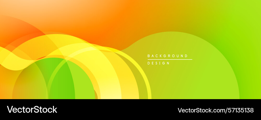 Abstract vibrant layers create smooth gradient Vector Image