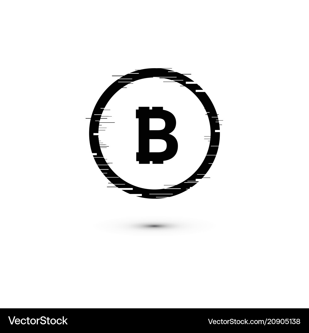 Bitcoin coin with fast speed motion lines Bitcoin coin with fast speed motion lines vector image