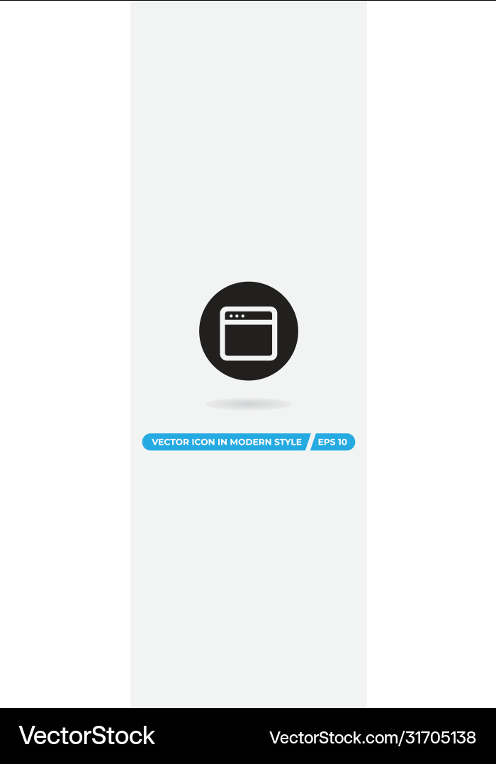 Browser icon simple sign for web site and mobile Browser icon simple sign for web site and mobile vector image