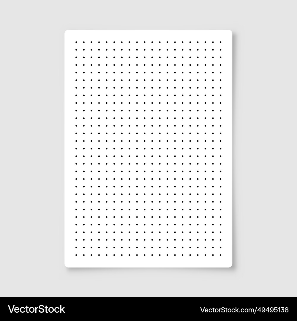 Dotted graph paper with grid polka dot pattern Dotted graph paper with grid polka dot pattern vector image