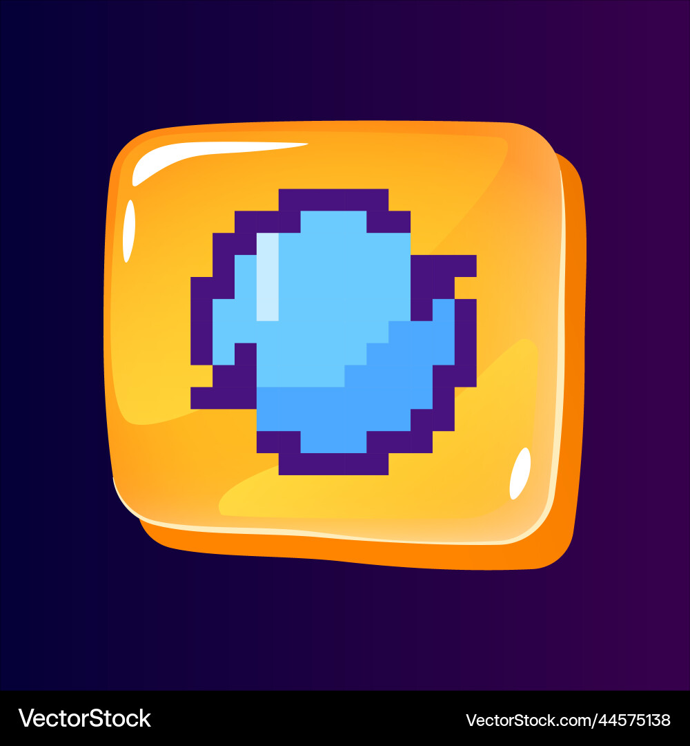 Update installation glossy ui button Update installation glossy ui button Vector Image