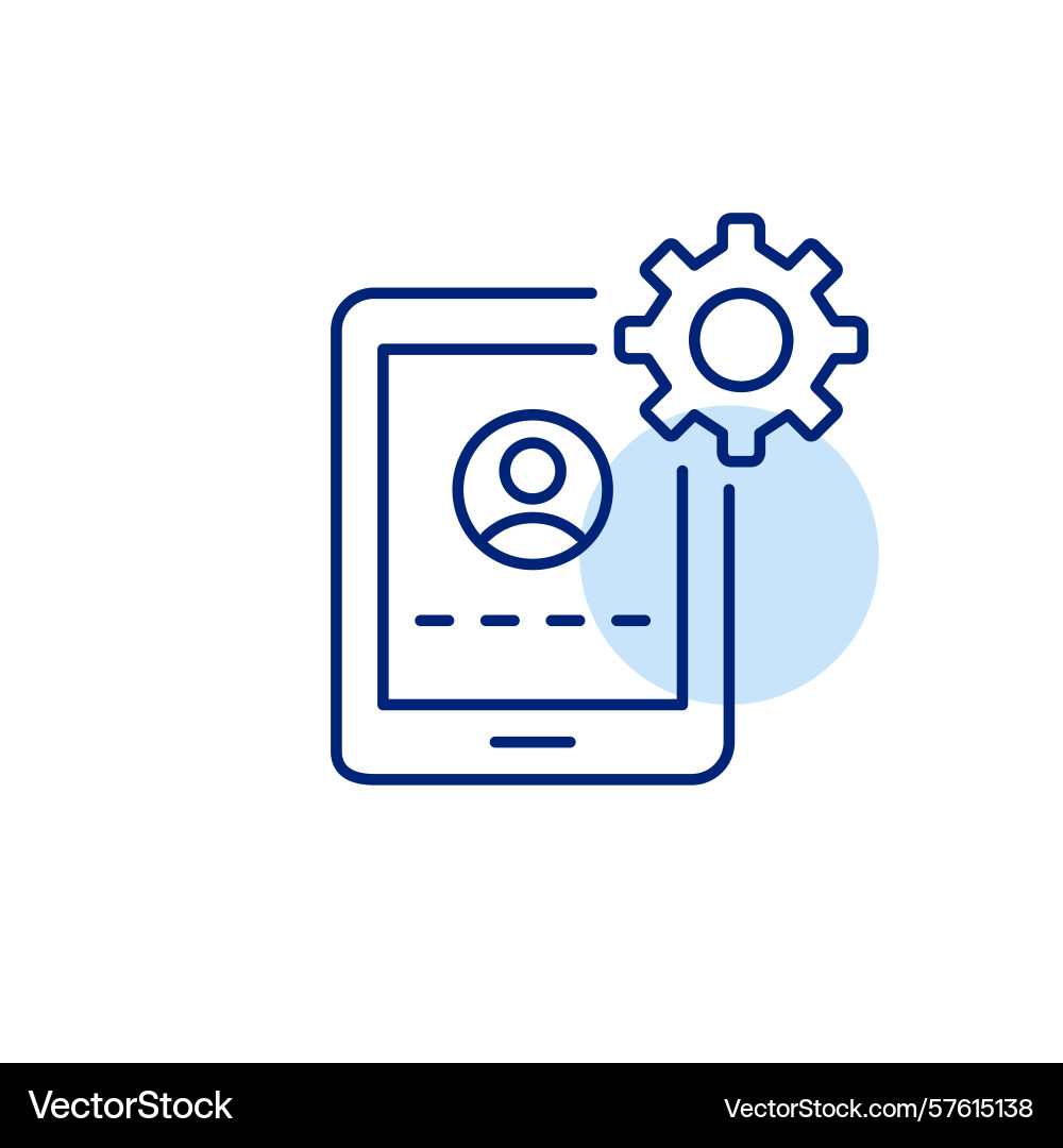 User account login with password input tablet User account login with password input tablet Vector Image