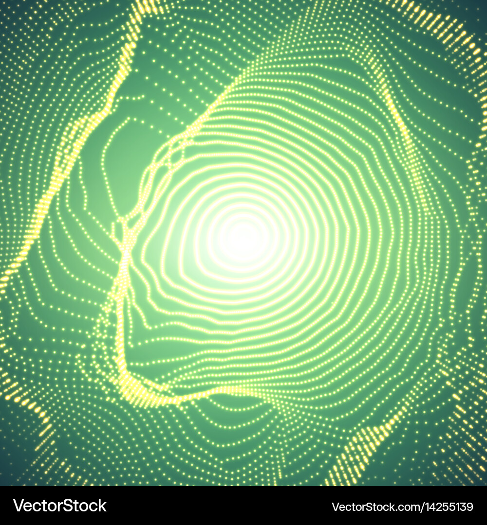 Abstract Mesh Sphere Vector Image