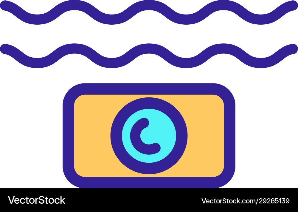 Action camera icon isolated contour symbol Vector Image