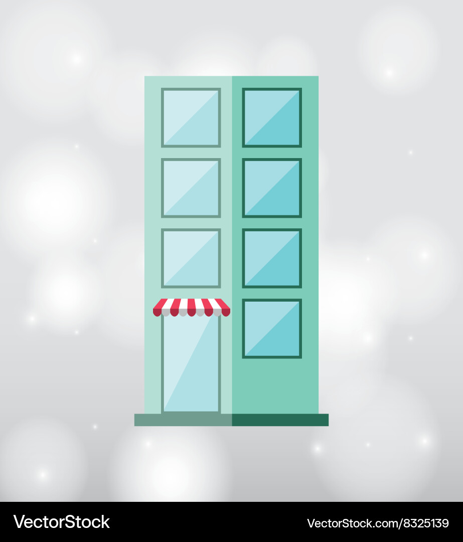 Building front design Vector Image