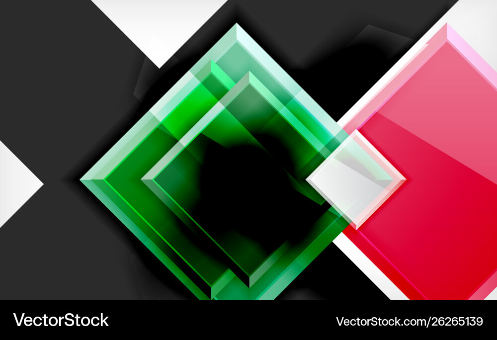 Colorful square and rectangle blocks background Vector Image