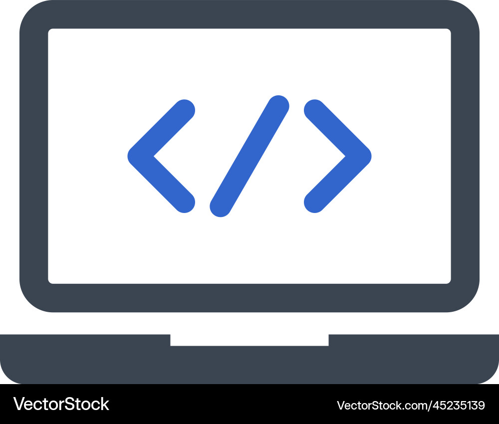 Development codding icon vector image