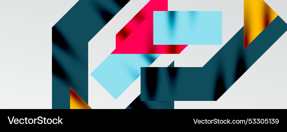 Dynamic lines and triangles Vector Image