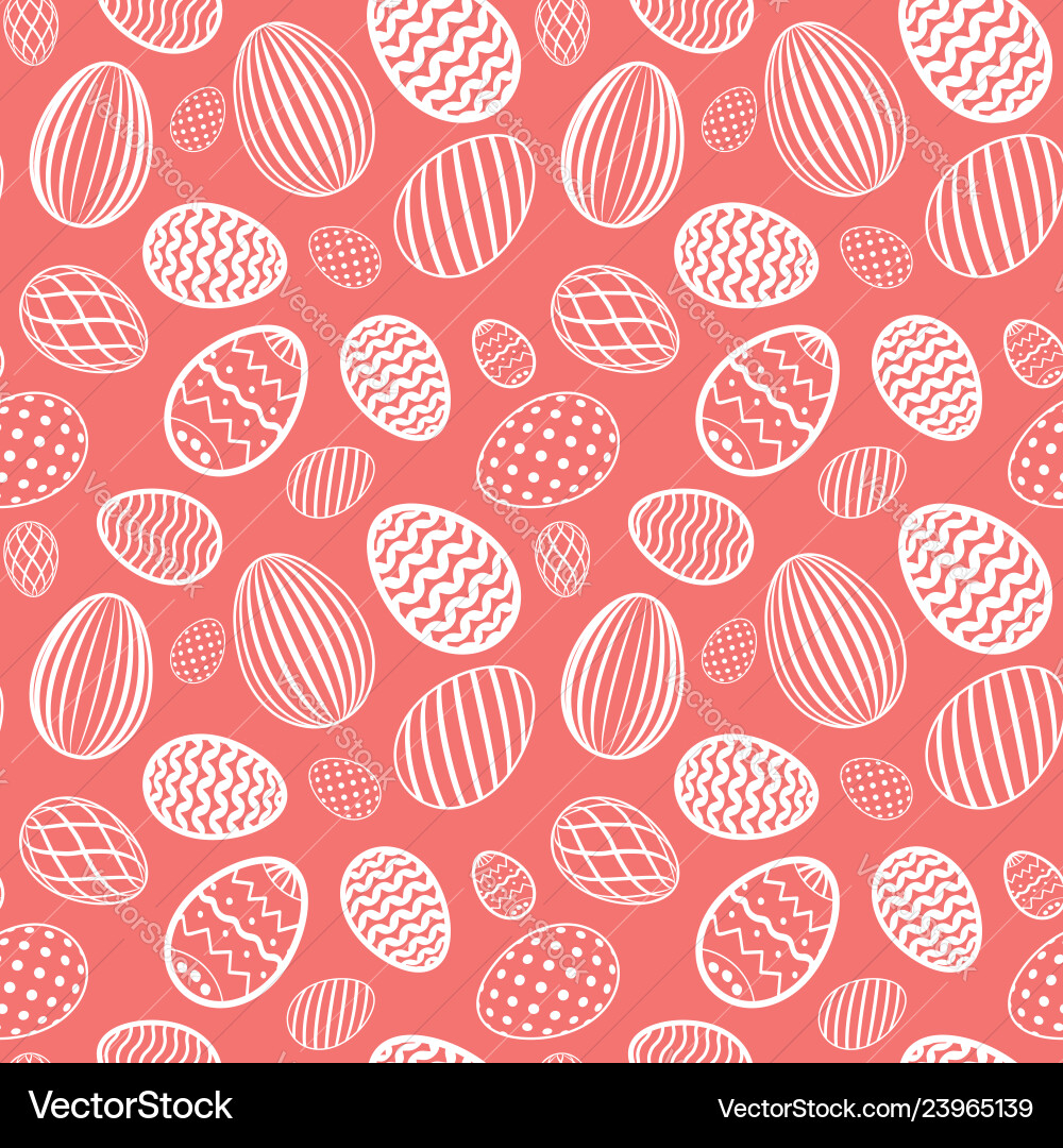 Easter egg seamless pattern pastel color holiday Easter egg seamless pattern pastel color holiday vector image