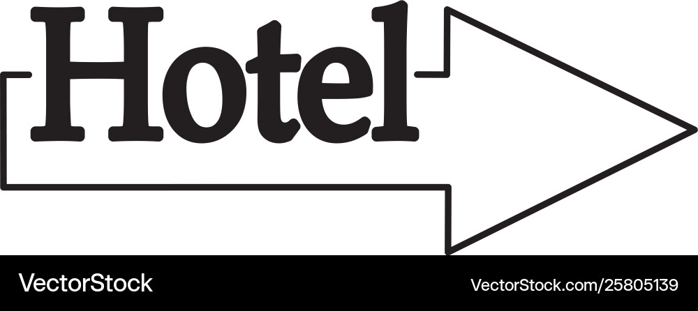 Hotel Pointer Icon vector image