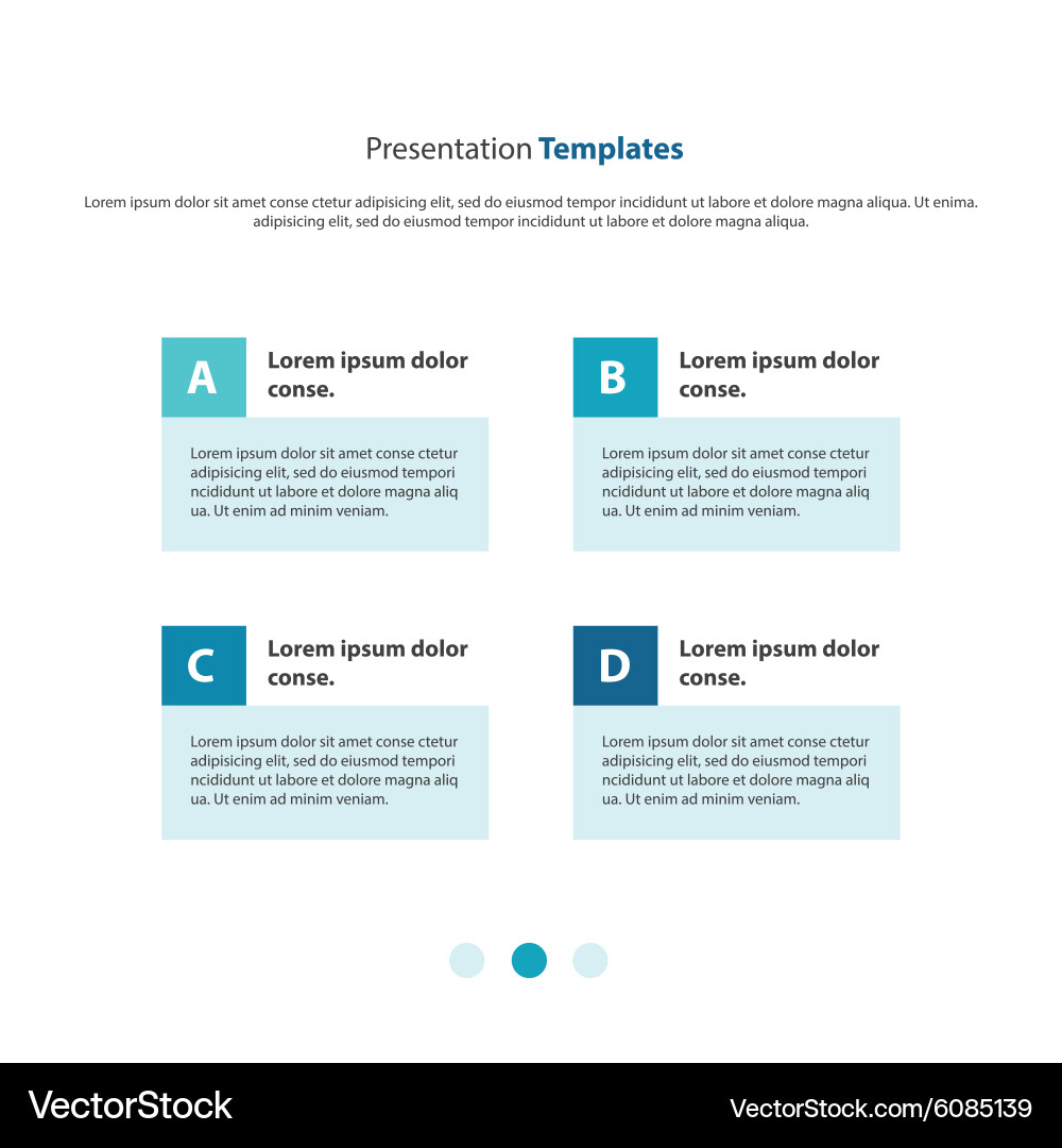 Presentation template column design Vector Image