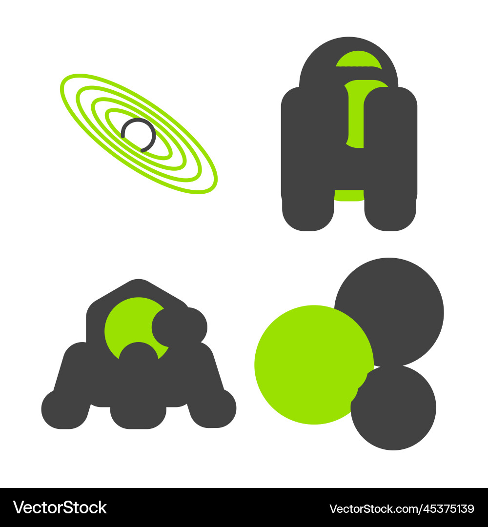 Set line planet mars rover robot and icon Set line planet mars rover robot and icon Vector Image