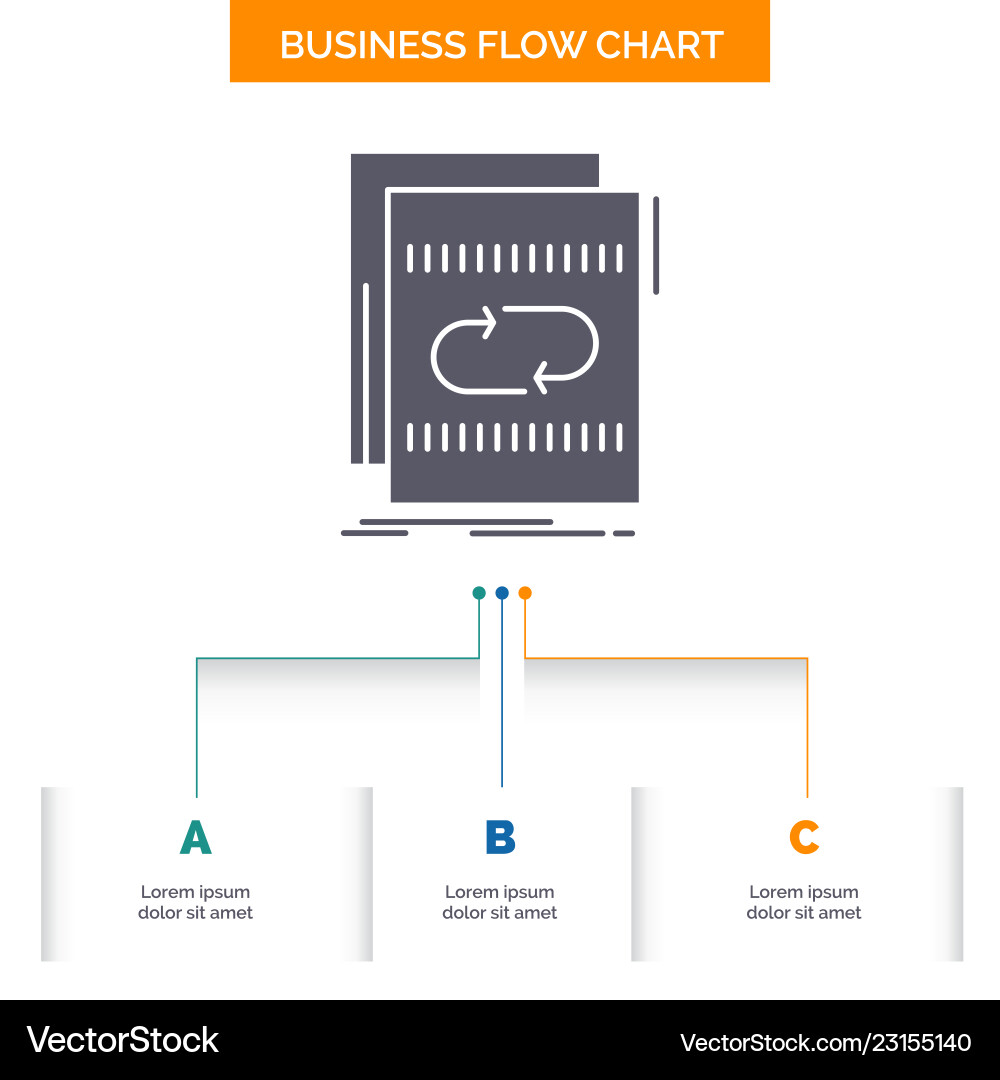 Audio file loop mix sound business flow chart Audio file loop mix sound business flow chart vector image