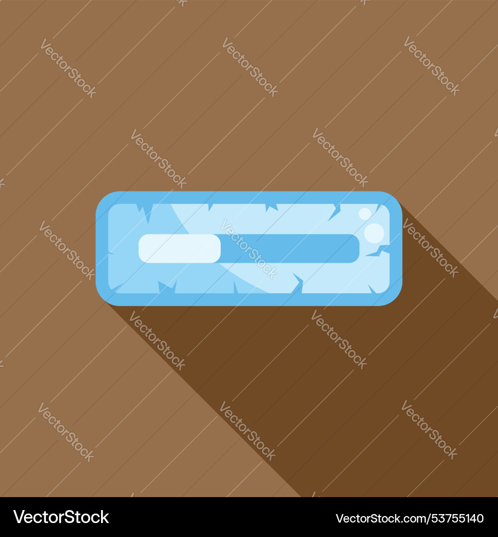 Blue loading bar progressing on brown background Blue loading bar progressing on brown background vector image