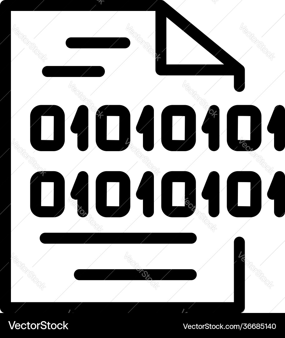 Code interface icon outline style Code interface icon outline style vector image