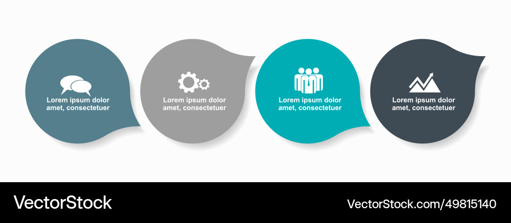 Infographic design template with place vector image