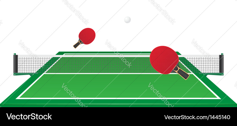 Table tennis ping pong Royalty Free Vector Image