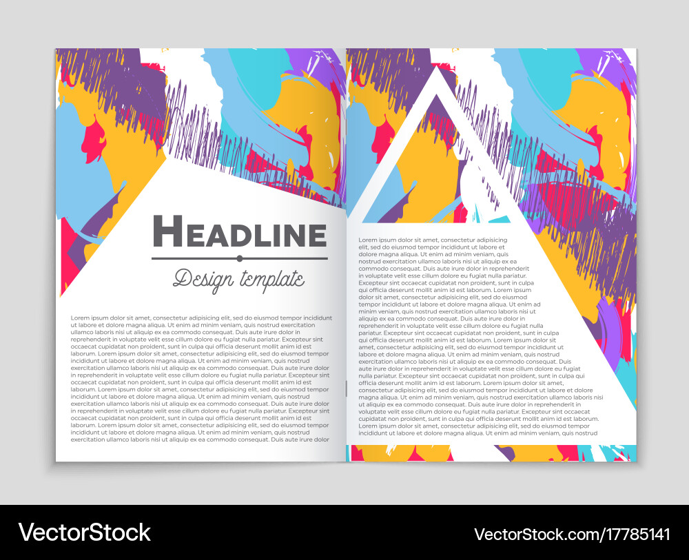 Abstract layout background set for art vector image