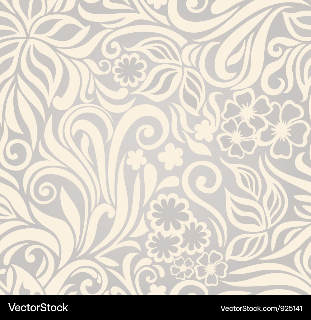Elegante Blumen Tapete Vektorbild