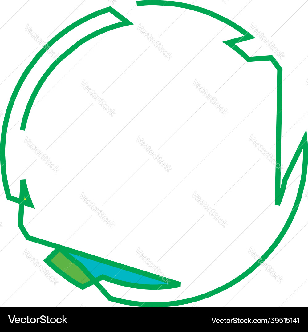 Geometric random circular element abstract Vector Image