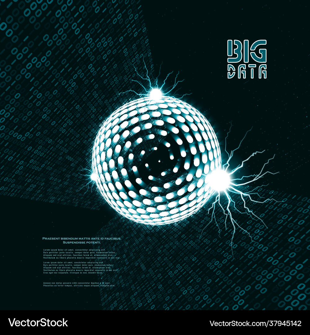 Abstract data transmission visualization Abstract data transmission visualization vector image