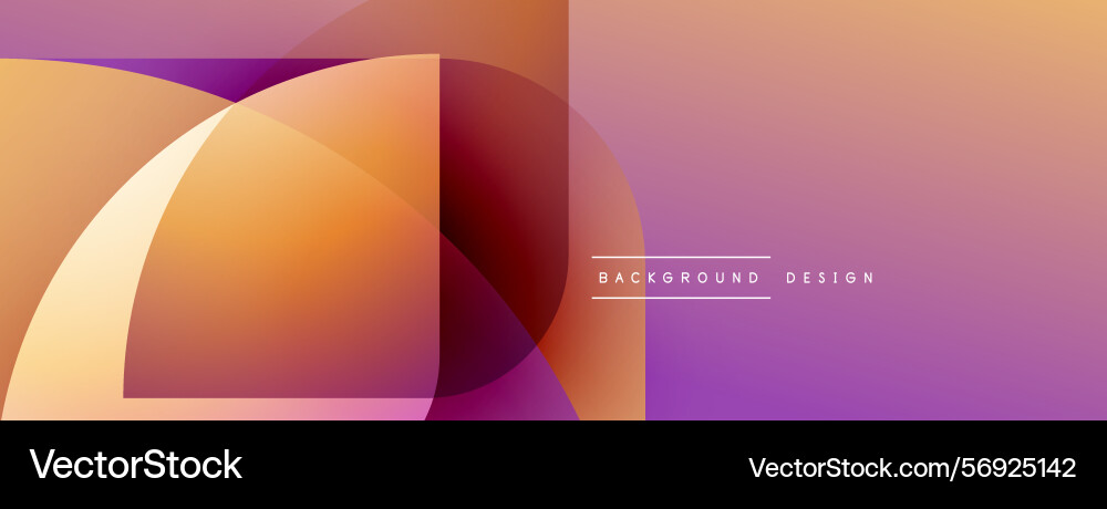 Abstract gradients overlap creating dynamic vector image