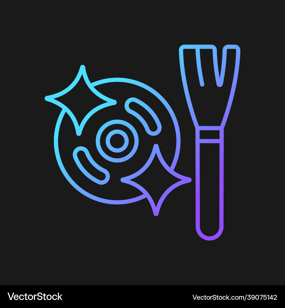Clean motor after use gradient manual label icon Clean motor after use gradient manual label icon vector image