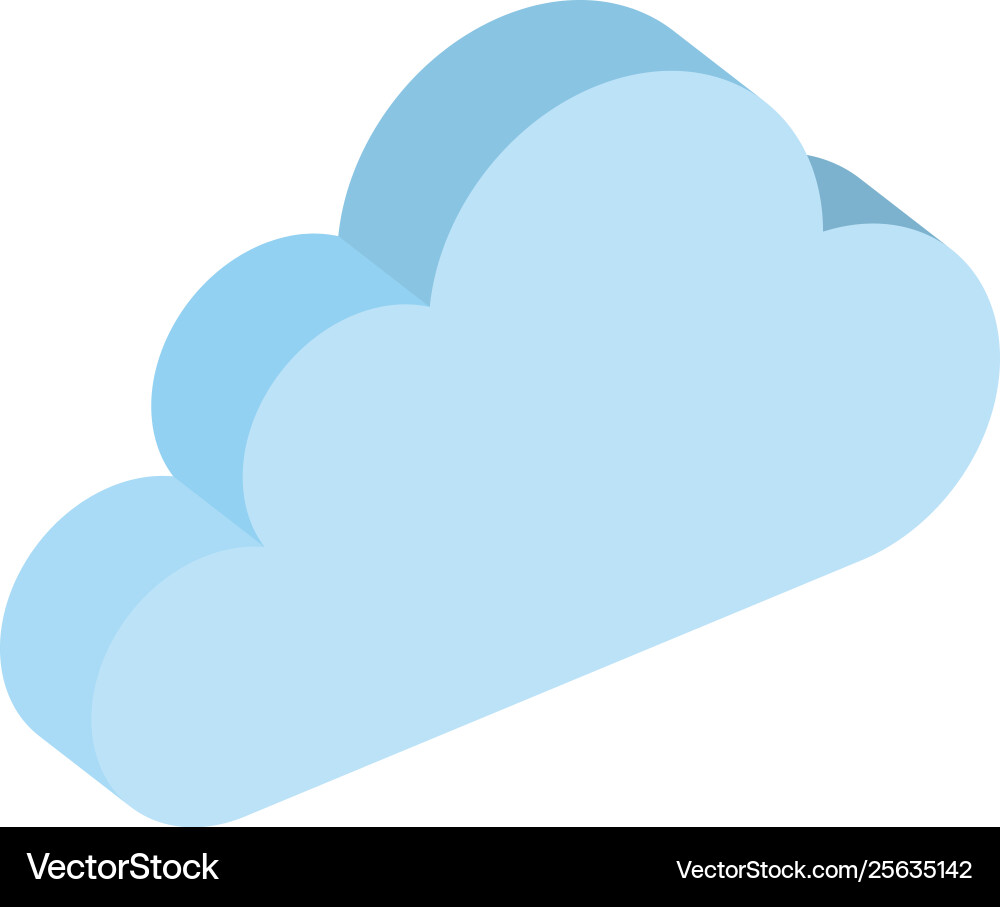Cloud computing data center icon Vector Image