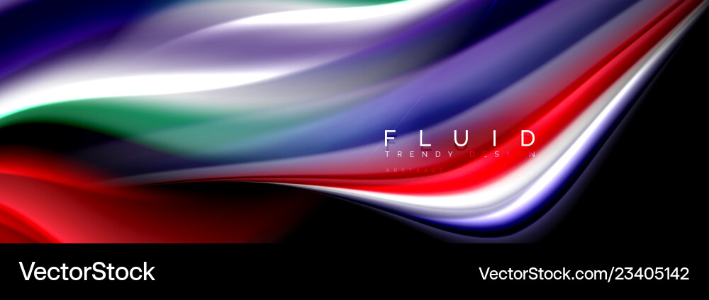 Fluid Wave Background - Geometric Pattern vector image