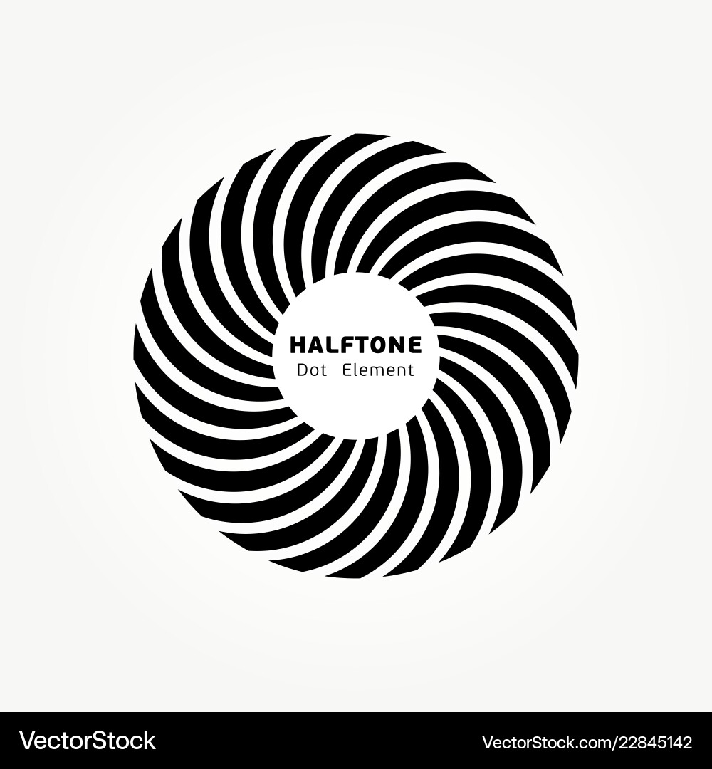 Halftone Circle Pattern vector image