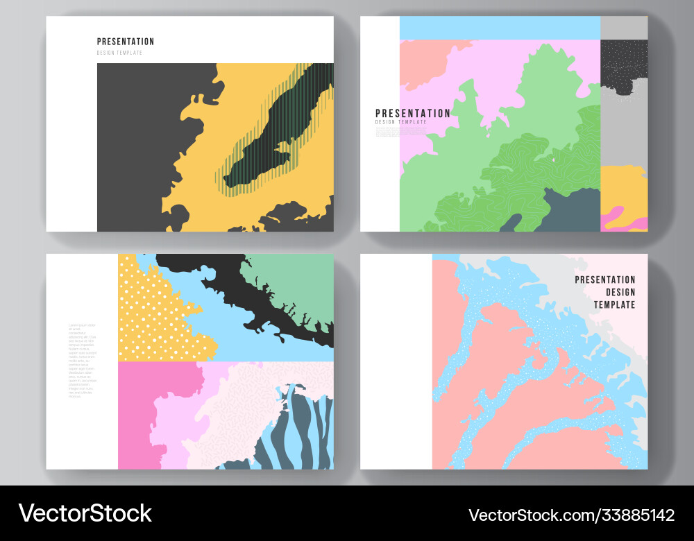 Layout presentation slides design Layout presentation slides design vector image