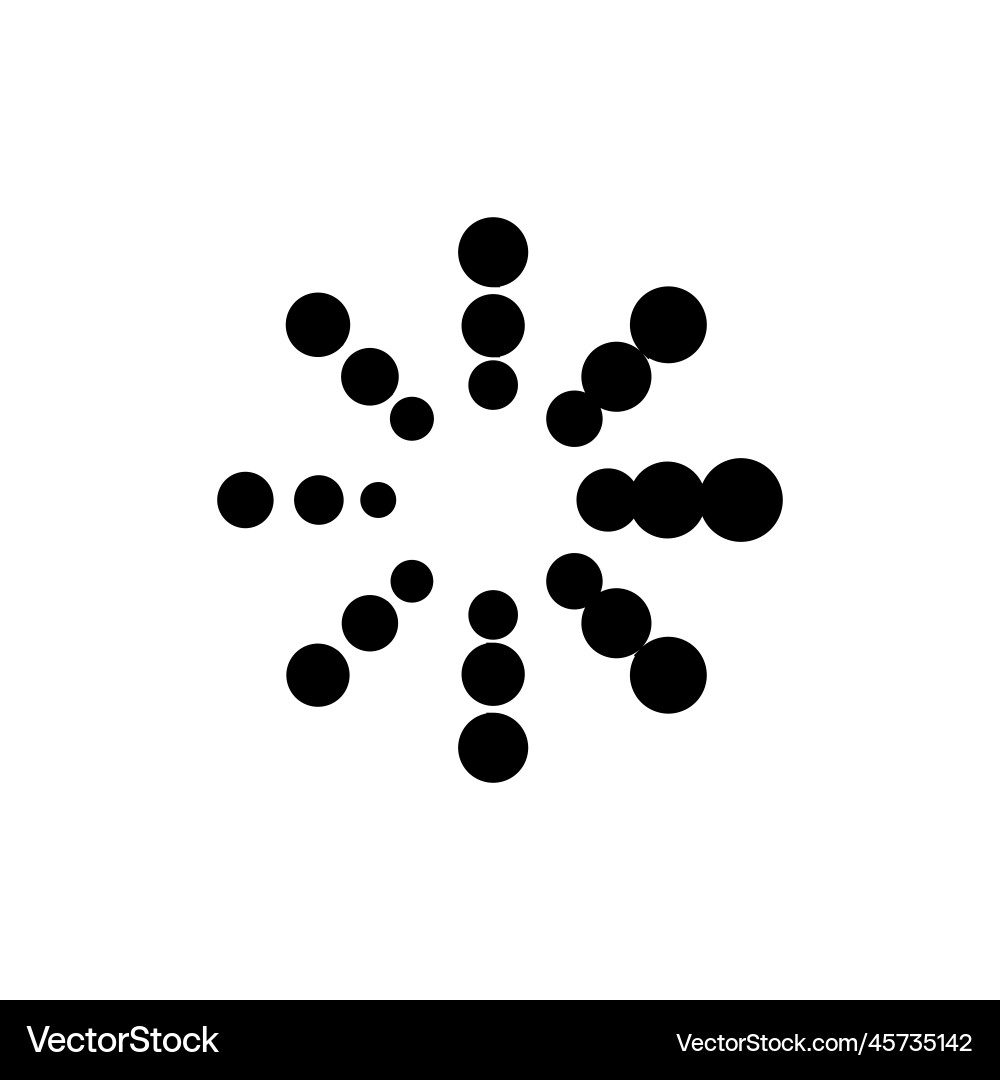 Loading icon with sunbrust rotation circle style Loading icon with sunbrust rotation circle style vector image