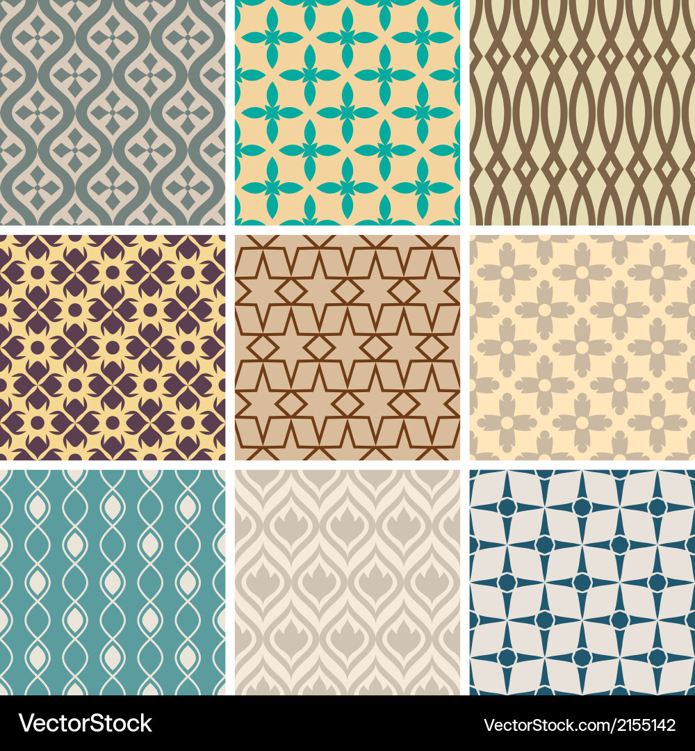Seamless Pattern Collection vector image
