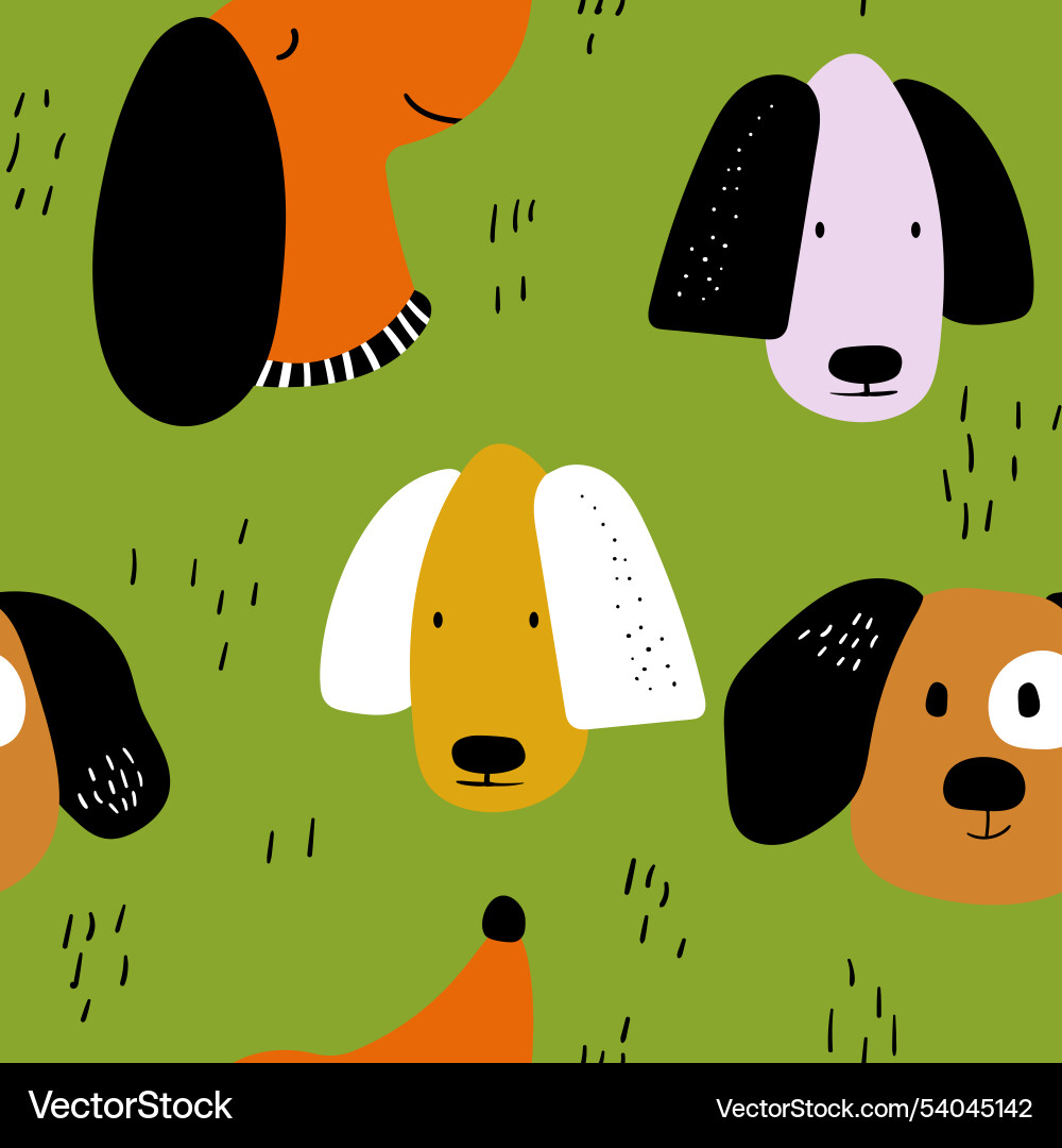 Seamless repeating childish pattern Seamless repeating childish pattern Vector Image