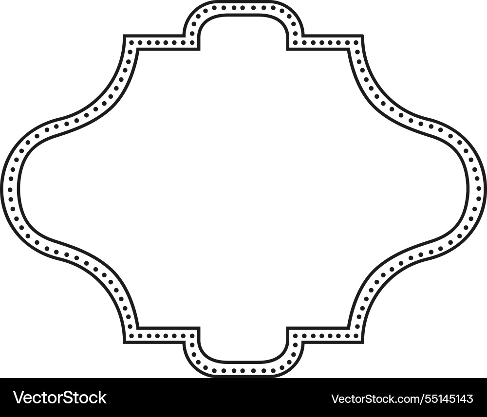 Elegante schwarze und weiße gepunktete Grenze schaffen Elegante schwarze und weiße gepunktete Grenze schaffen vektorbild