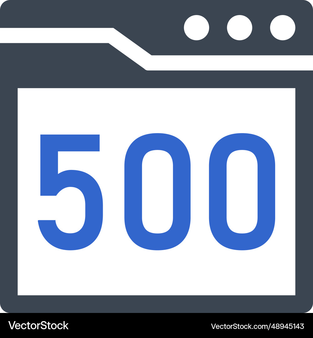 Error page interface icon Vector Image