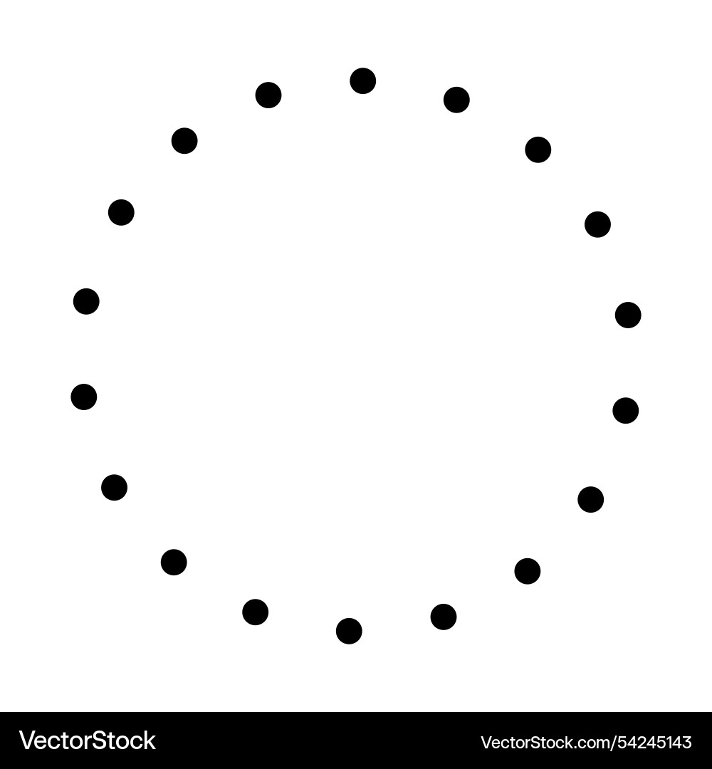 Icon Kreis Punkt Muster animierten Fortschritt laden Icon Kreis Punkt Muster animierten Fortschritt laden vektorbild