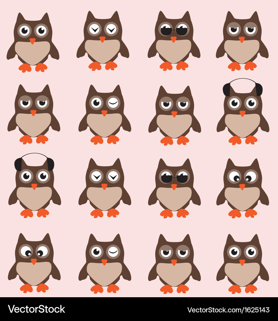 Owls Royalty Free Vector Image - VectorStock